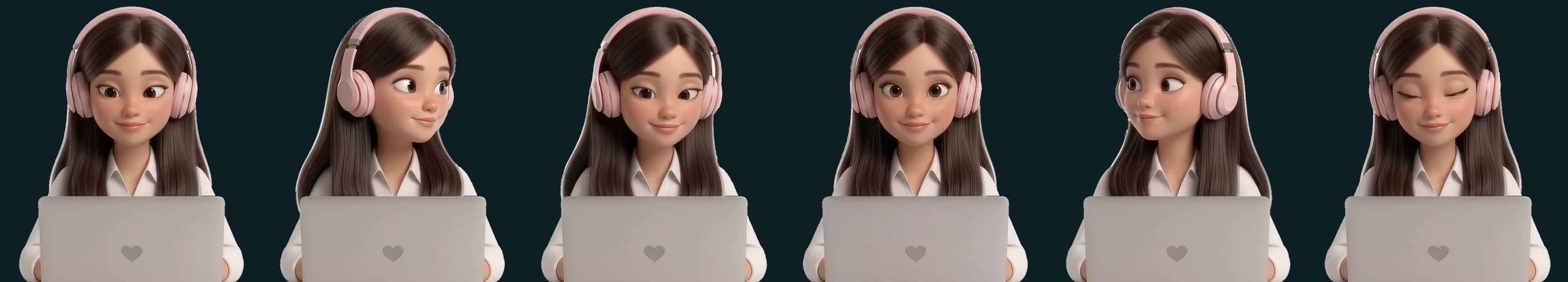 Six keyed frames on a dark background: no halo, the white shirt intact