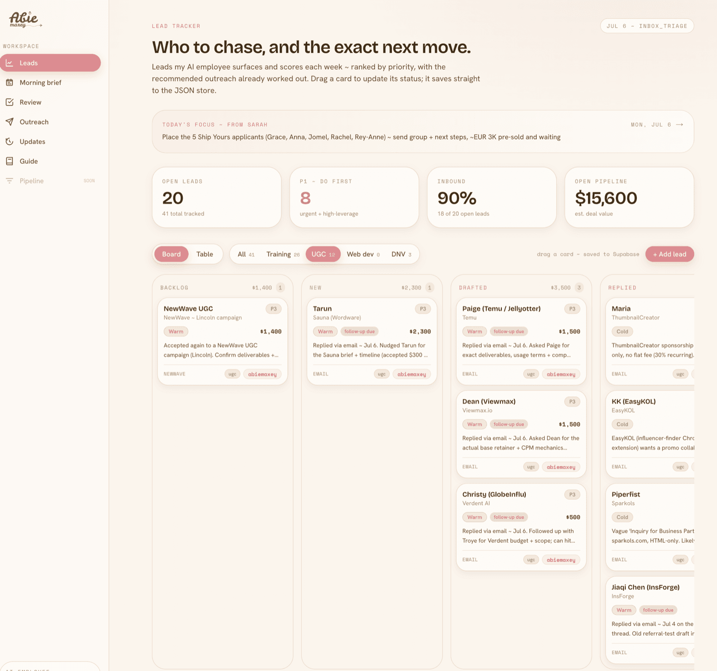 Growth OS screenshot