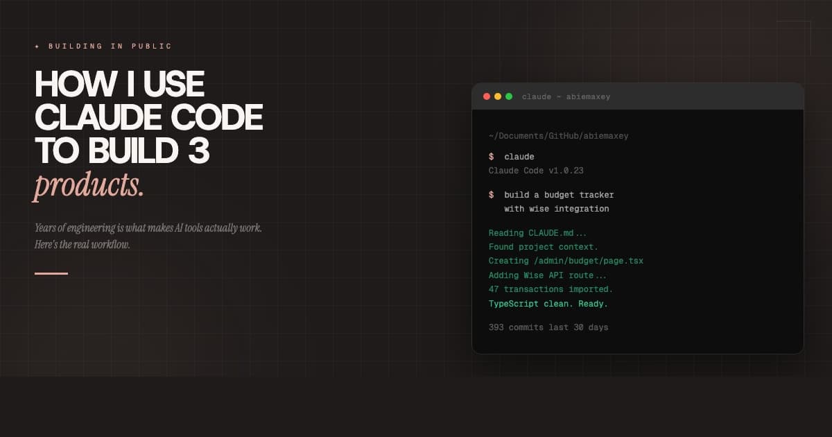 How I Use Claude Code to Run 3 Businesses from My Laptop